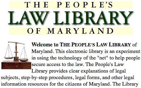 maryland people's law library